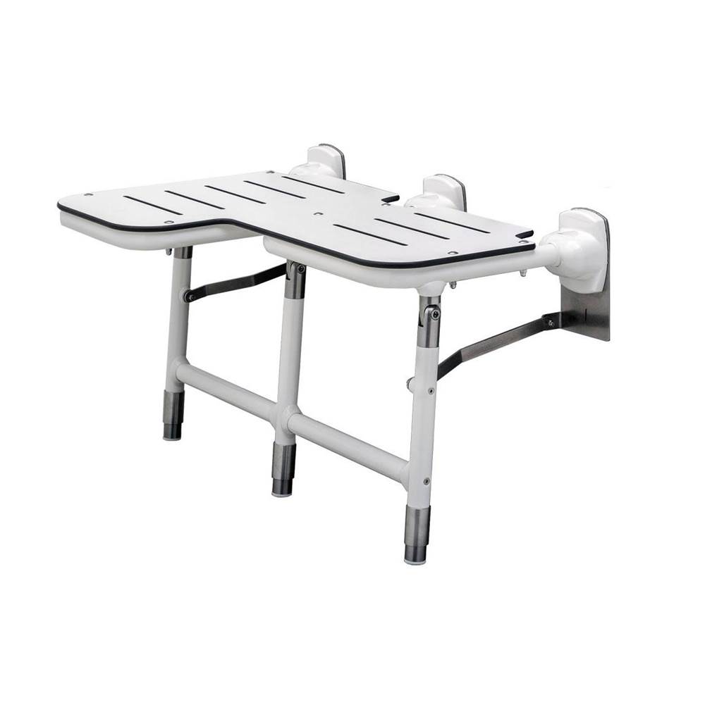 Bobrick Bariatric Folding Shower Seat With Legs - Right Hand