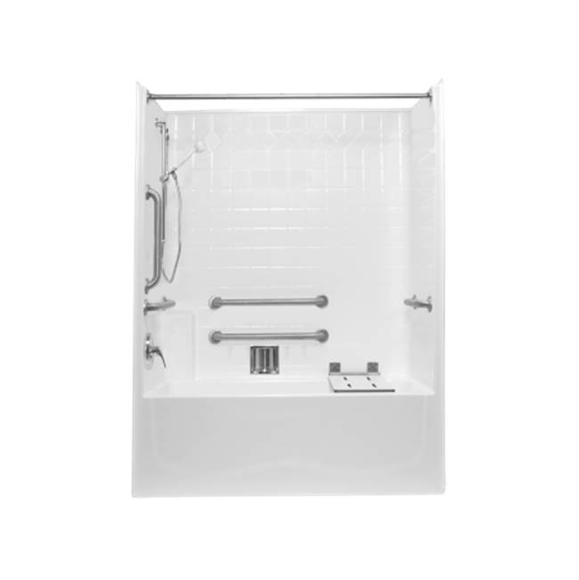Clarion Bathware 60'' Ada-Compliant Tiled Tub/Shower 18 1/2'' Apron - Left Or Right Hand Drain