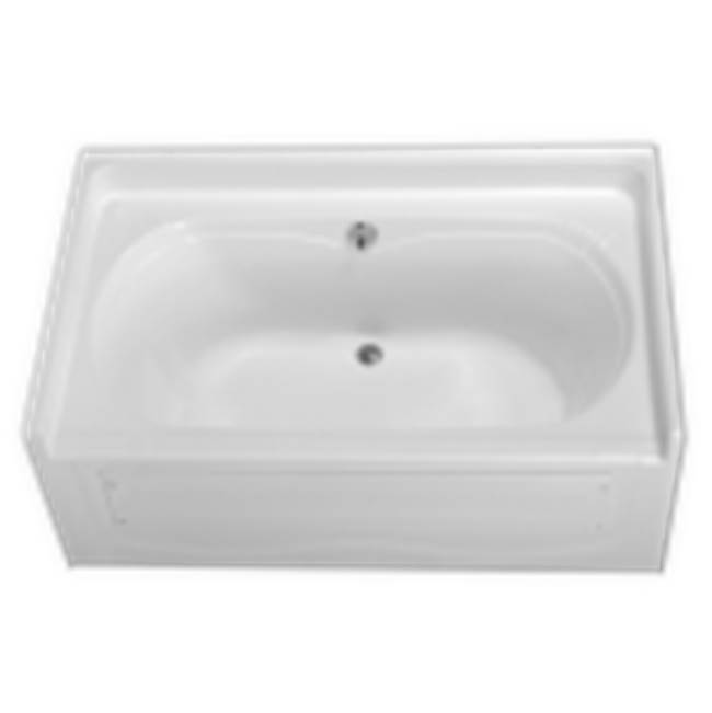 Clarion Bathware 60'' Garden Tub W/ 22'' Apron - Rear Center Drain