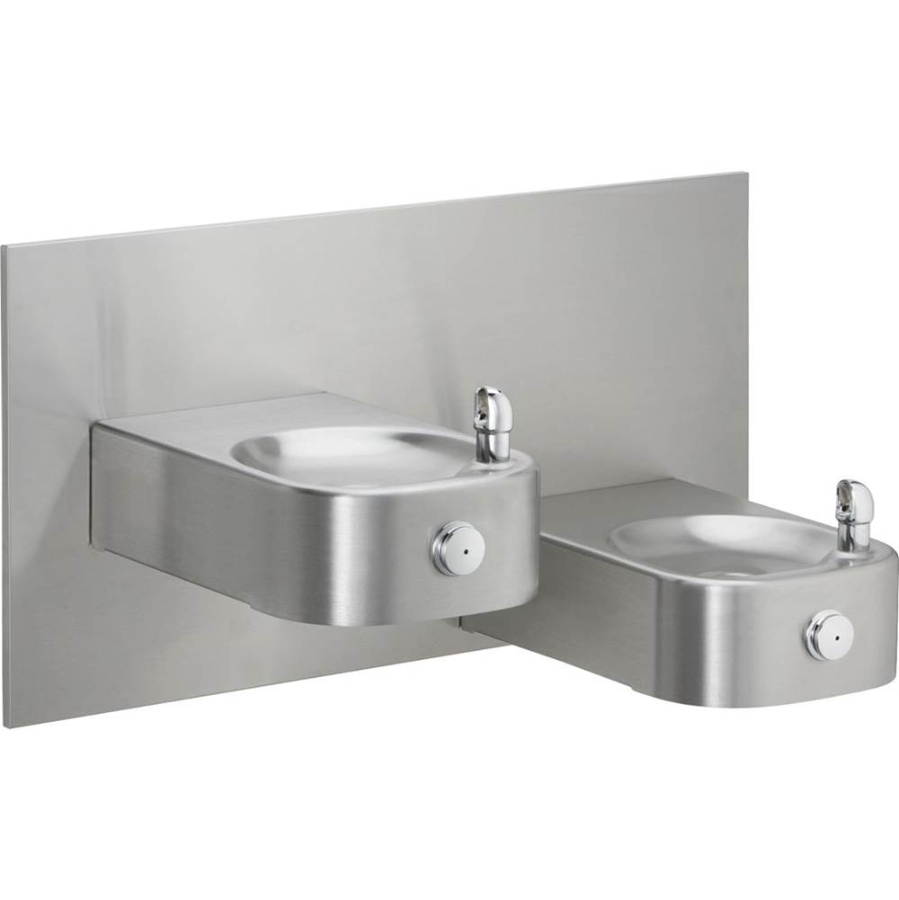 Elkay Soft Sides Heavy Duty Bi-Level Fountain Non-Filtered, Non-Refrigerated Stainless