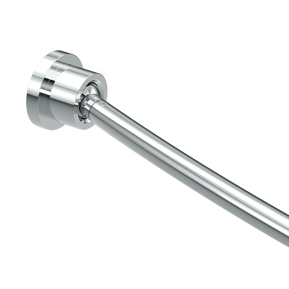 Gatco Modern Minimalist Curved Shower Rod, CH