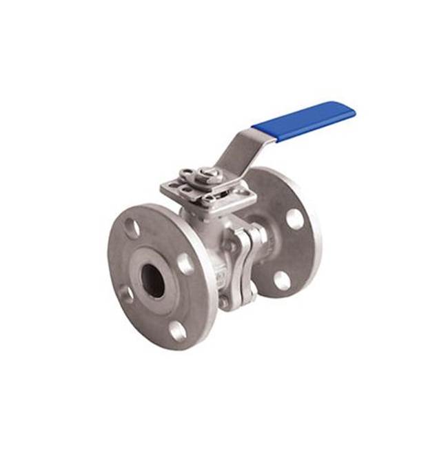 Jomar International LTD Stainless Steel, 2 Piece, Full Port, V-Ball, Flanged Connection, Class 150 With Iso Mounting Pad 2''