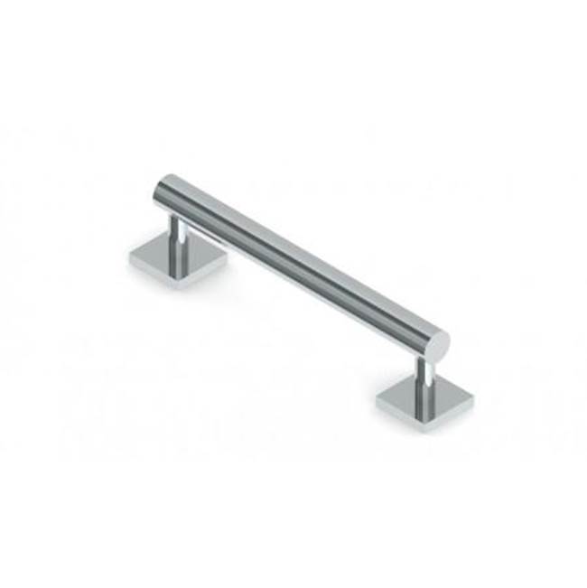 Kartners 9400 Series 18-inch Round Grab Bar with Square Rosettes- 35mm-Titanium