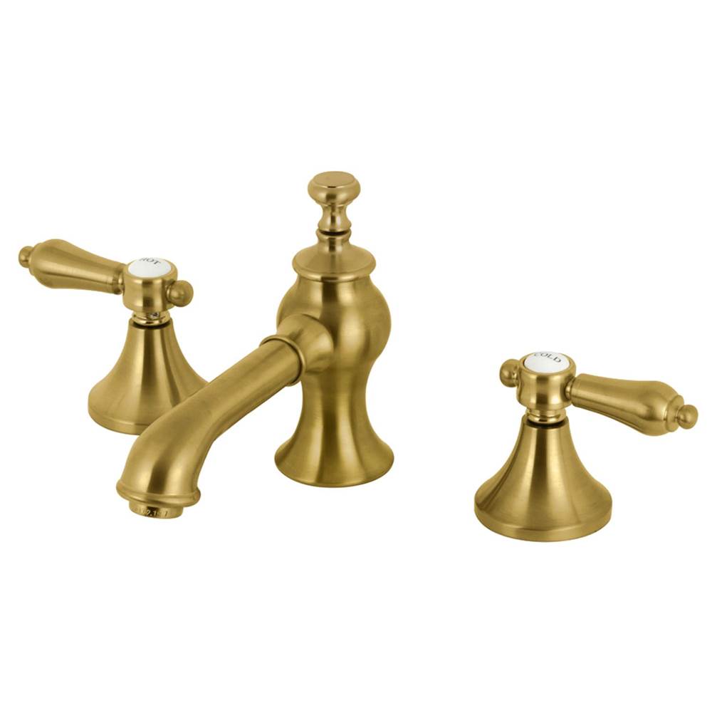 Kingston Brass Heirloom 8 in. Widespread Bathroom Faucet, Brushed Brass