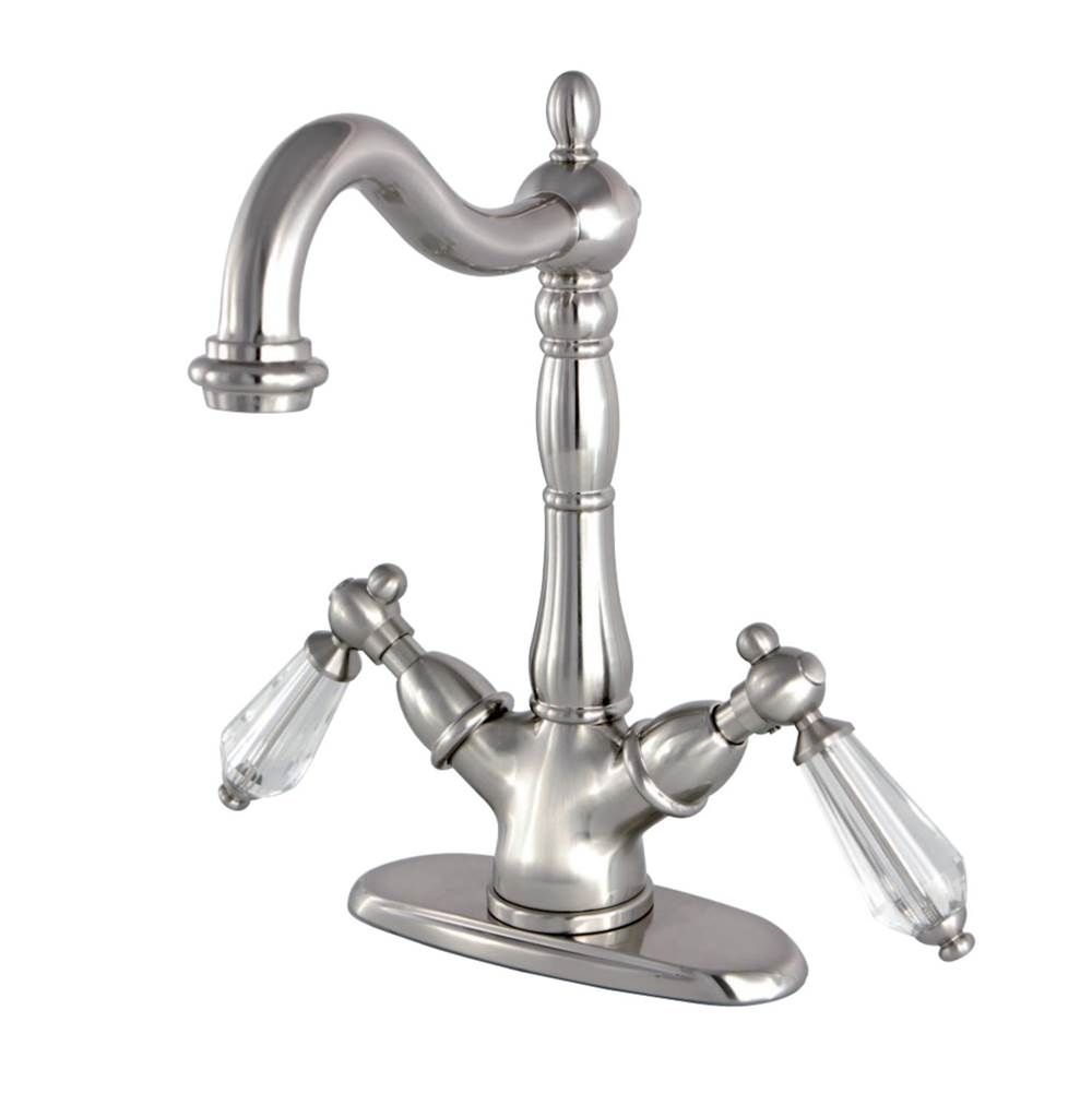 Kingston Brass Wilshire Vessel Sink Faucet, Brushed Nickel