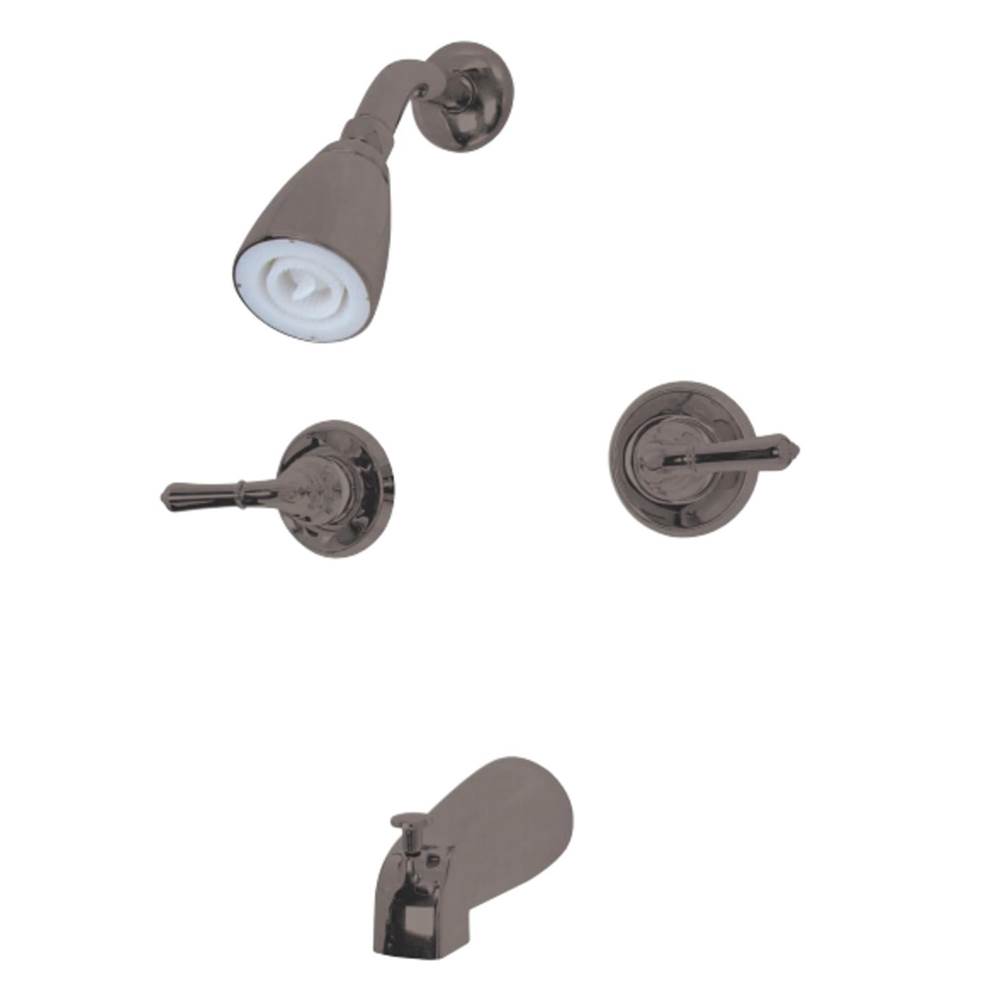 Kingston Brass Magellan Two-Handle Tub and Shower Faucet, Oil Rubbed Bronze