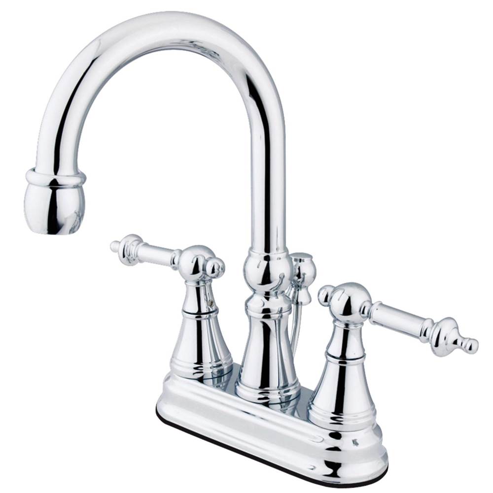 Kingston Brass Templeton 4 in. Centerset Bathroom Faucet, Polished Chrome