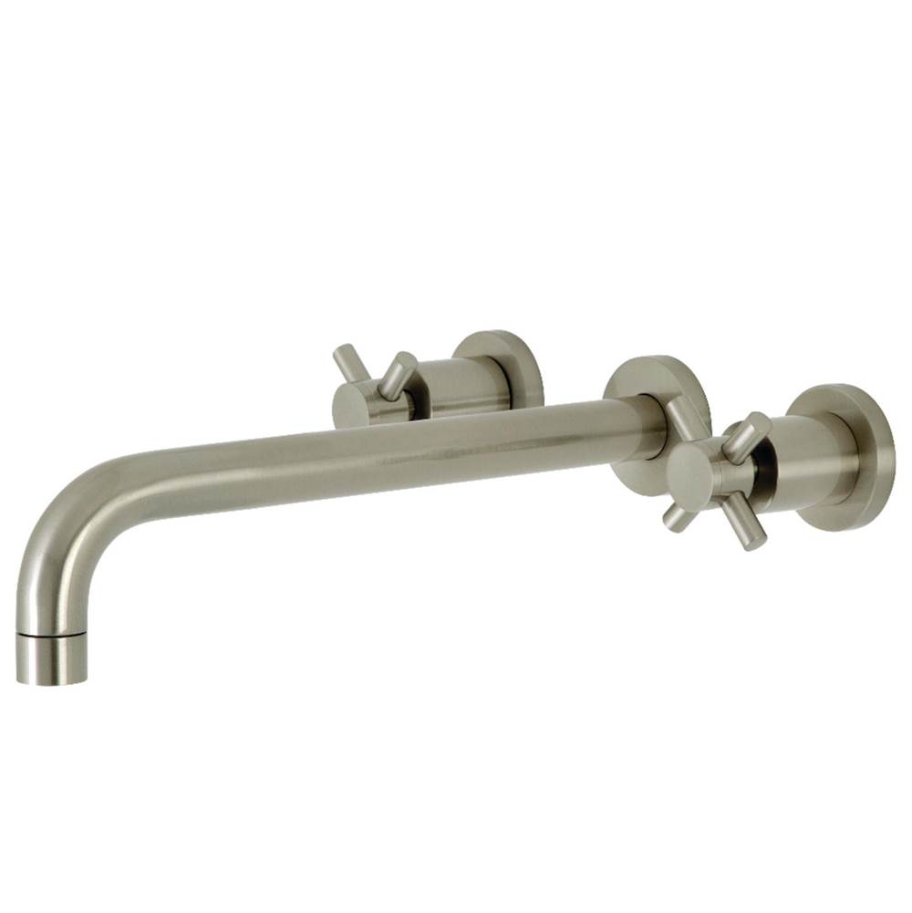 Kingston Brass Concord Wall Mount Tub Faucet, Brushed Nickel