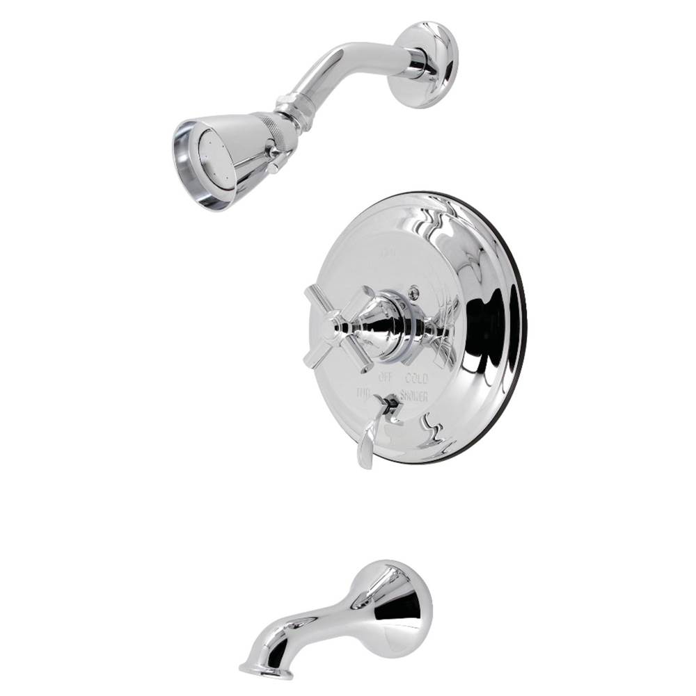 Kingston Brass Kingston Brass KB36310EX Single-Handle Tub and Shower Faucet, Polished Chrome