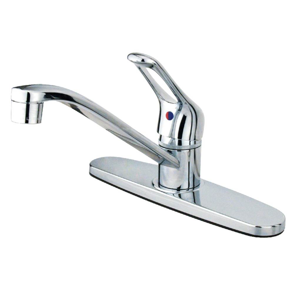 Kingston Brass Wyndham Single-Handle Centerset Kitchen Faucet, Polished Chrome