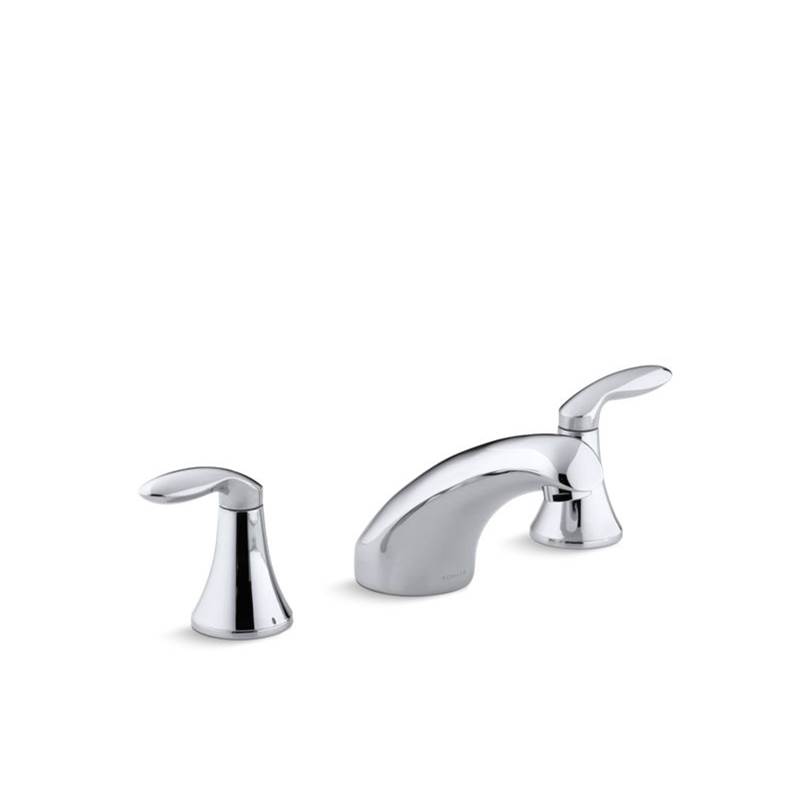 Kohler Coralais® Rim-mount bath faucet trim with 5-1/2'' spout and lever handles, valve not included