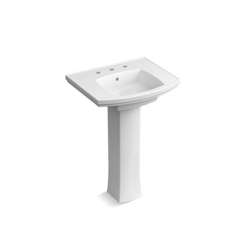 Kohler Kelston® Pedestal bathroom sink with 8'' centerset faucet holes