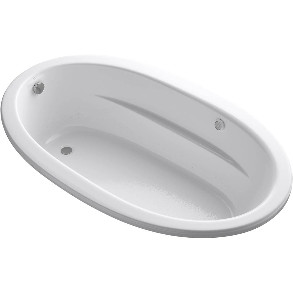 Kohler Sunward® 72'' x 42'' Heated BubbleMassage™ air bath with end drain