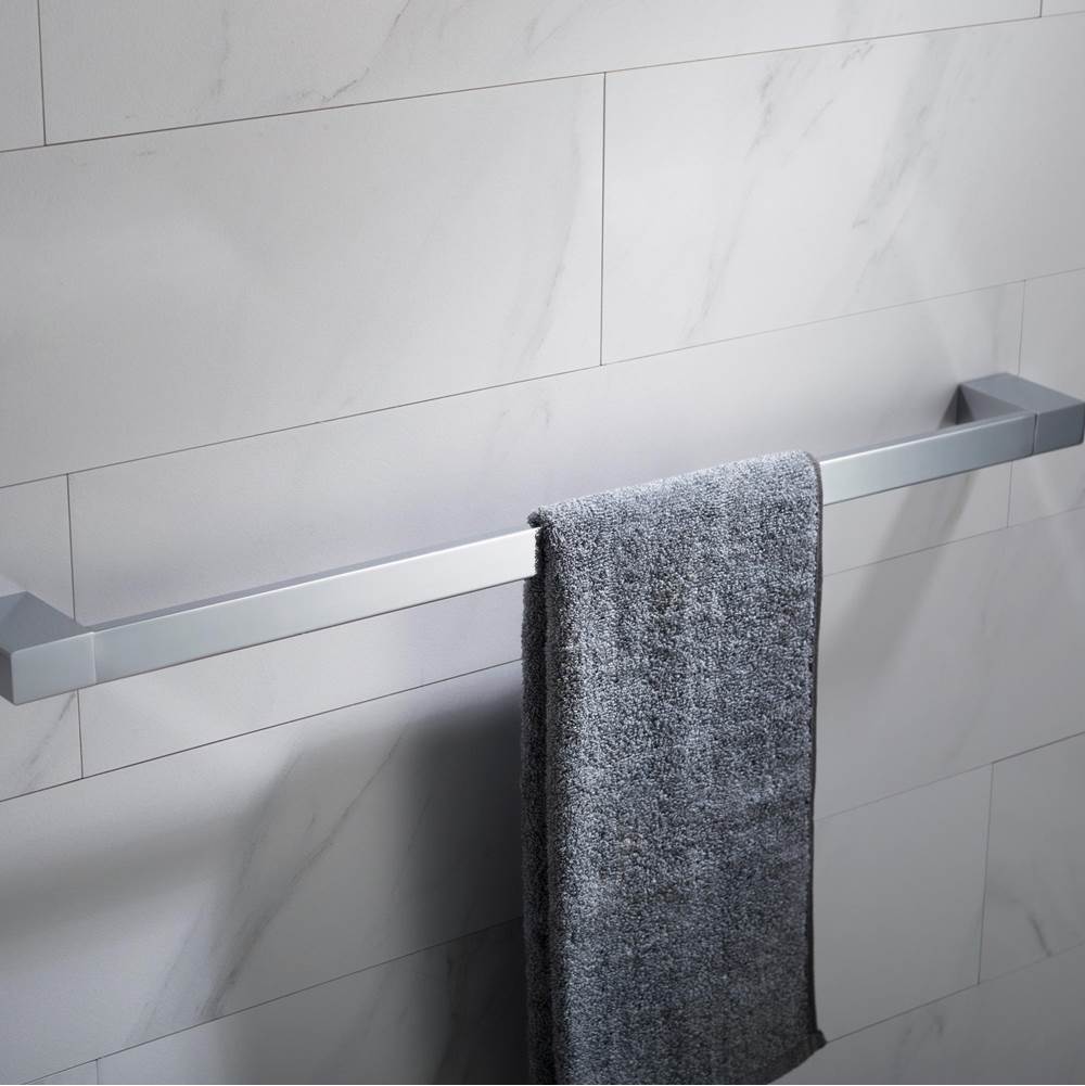 Kraus Stelios 24-inch Bathroom Towel Bar, Chrome Finish
