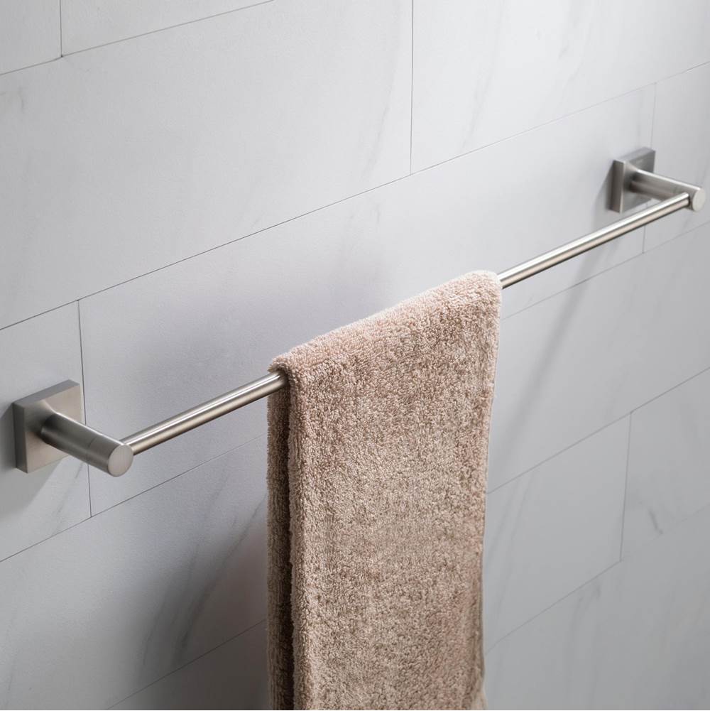 Kraus Ventus 24-inch Bathroom Towel Bar, Brushed Nickel Finish
