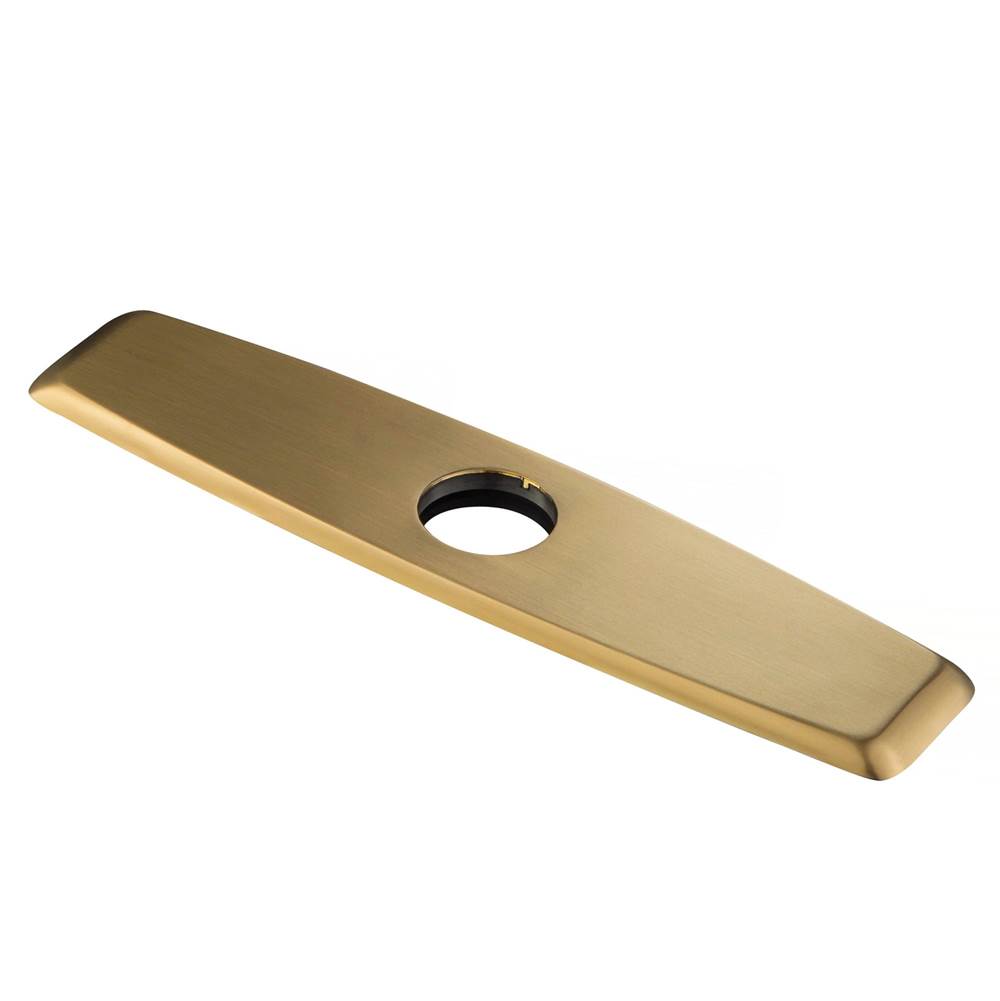 Kraus 10-inch Deck Plate for Kitchen Faucet in Brushed Brass