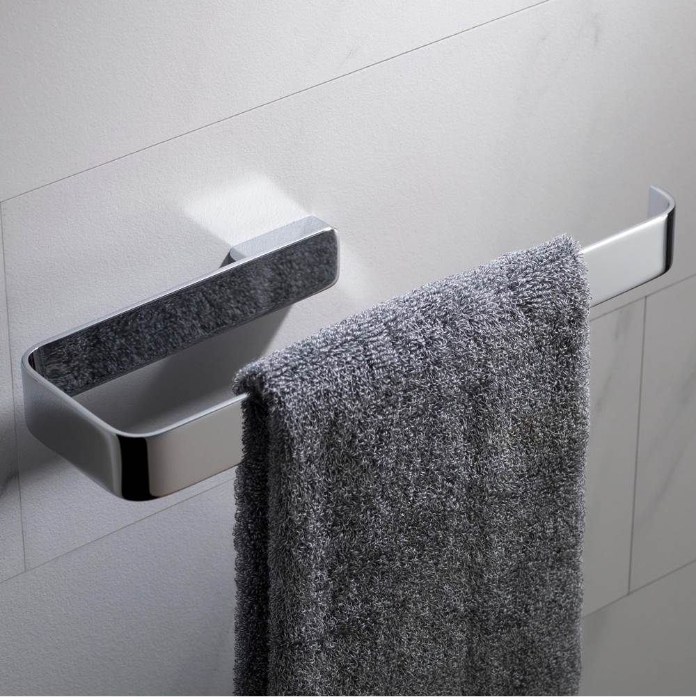 Kraus Stelios Bathroom Towel Ring, Chrome Finish