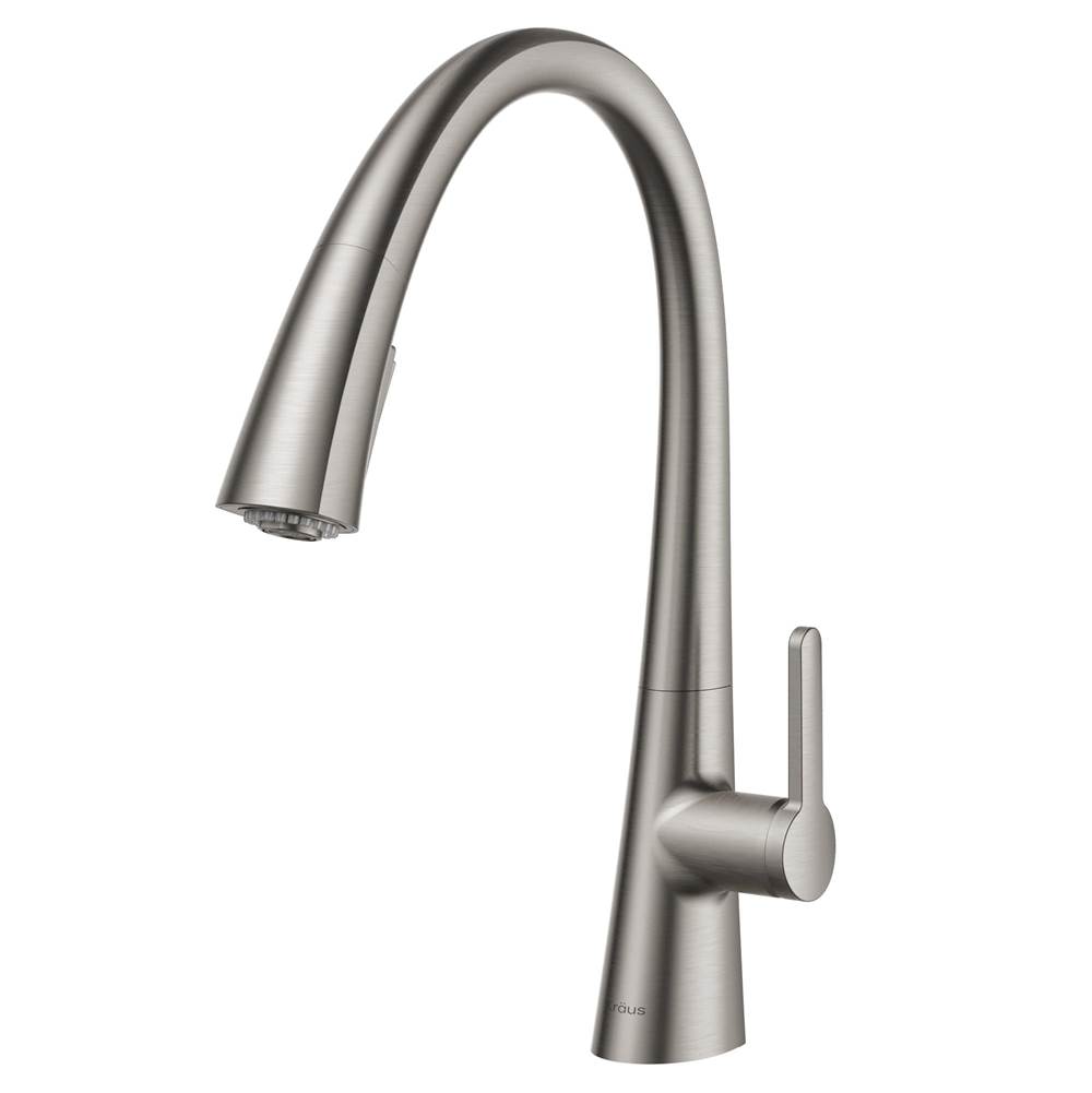 Kraus Nolen Spot Free Stainless Steel Finish Dual Function Pull-Down Kitchen Faucet