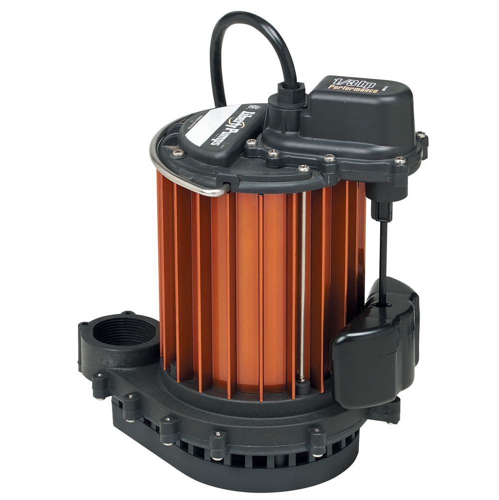 Liberty Pumps 1/3 hp, Submersible Sump Pump, Polyp/aluminum, VMF vertical magnetic float, 230V with 25'' cord