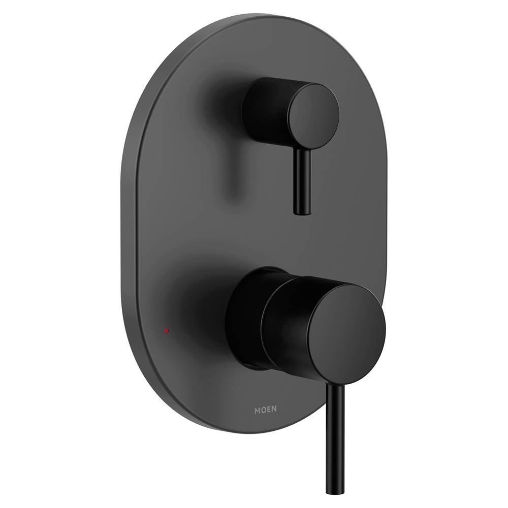Moen Align M-CORE 3-Series 2-Handle Shower Trim with Integrated Transfer Valve in Matte Black (Valve Sold Separately)