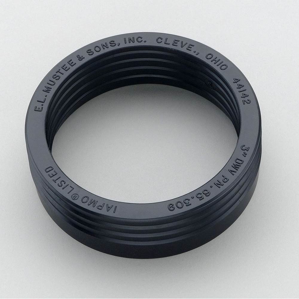 Mustee And Sons Drain Seal, 3'', For PVC, ABS, Iron DWV, Mop Basin