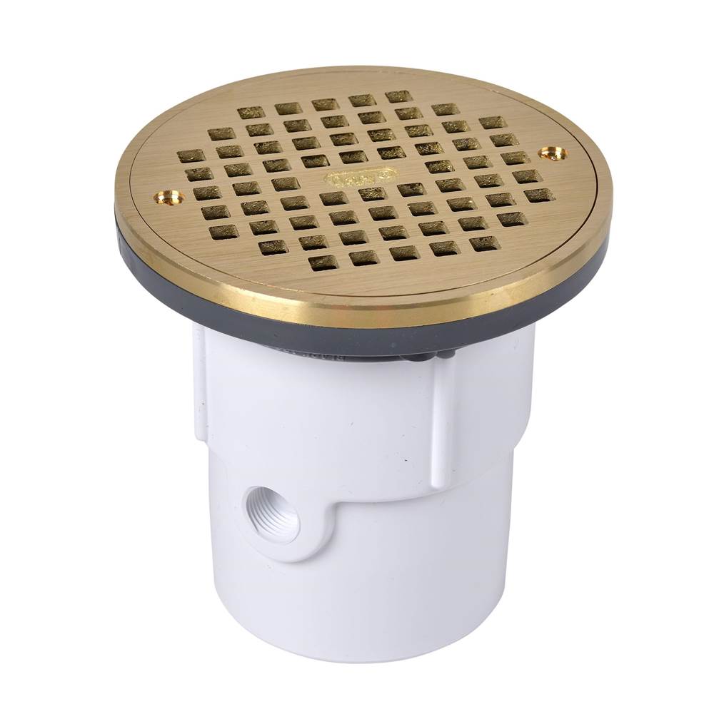 Oatey 3 Or 4 In. Adjustable Pvc Drain W/Ring  Strainer