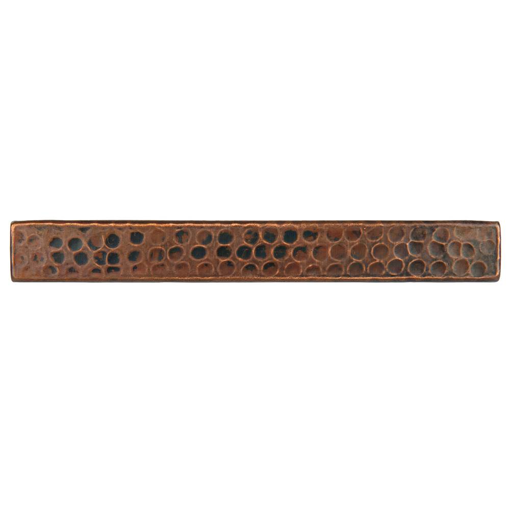 Premier Copper Products 1'' x 8'' Hammered Copper Tile - Quantity 8