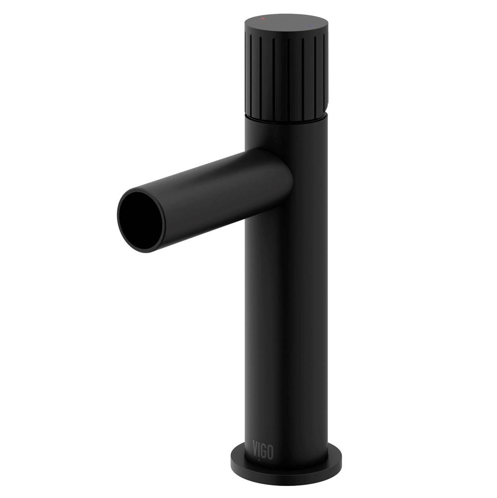 Vigo Ashford Single Handle Single-Hole Bathroom Faucet in Matte Black
