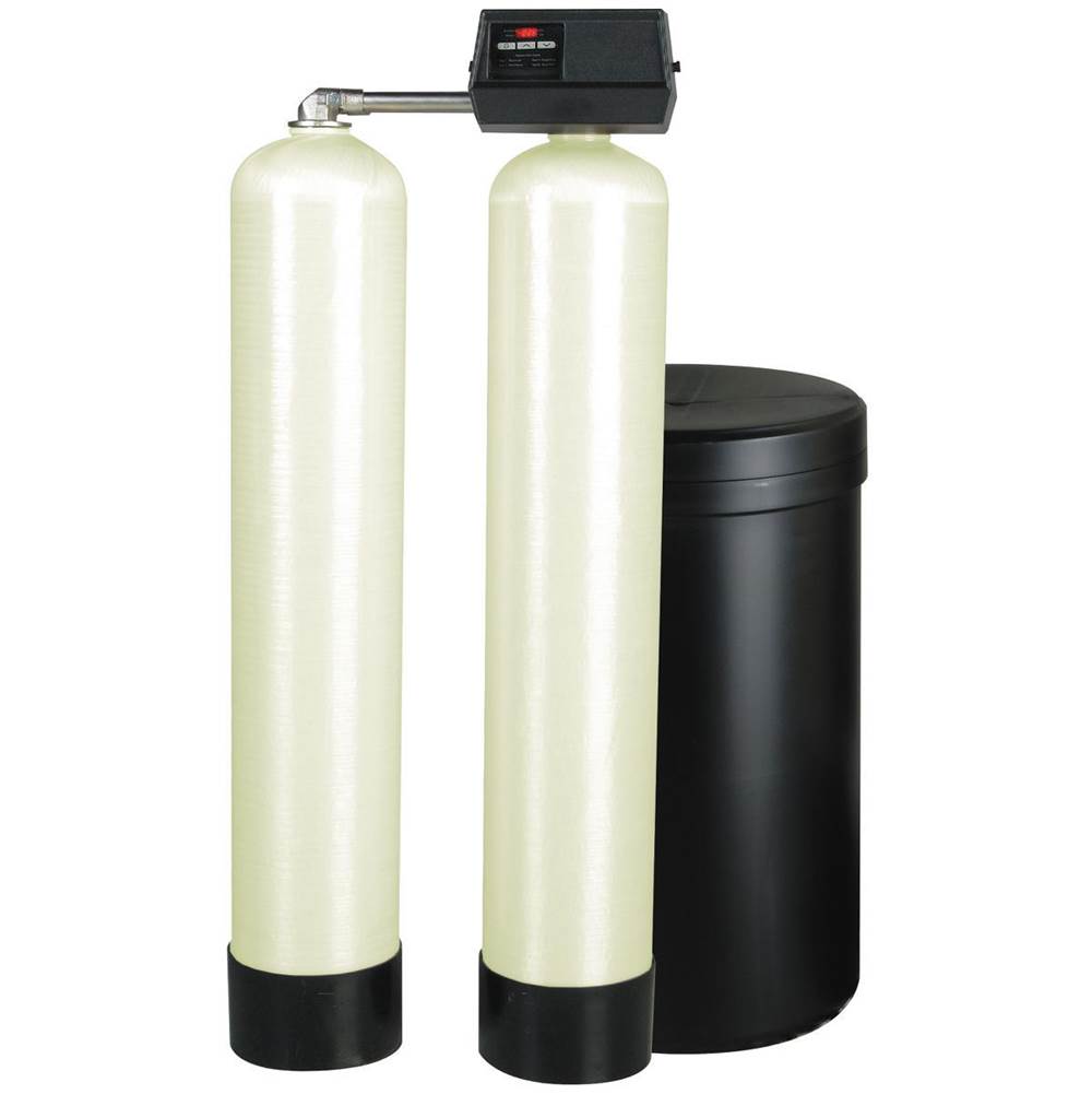 Watts 9 In Almond Mineral Hardness Removal Twin Alternating Water Softening System