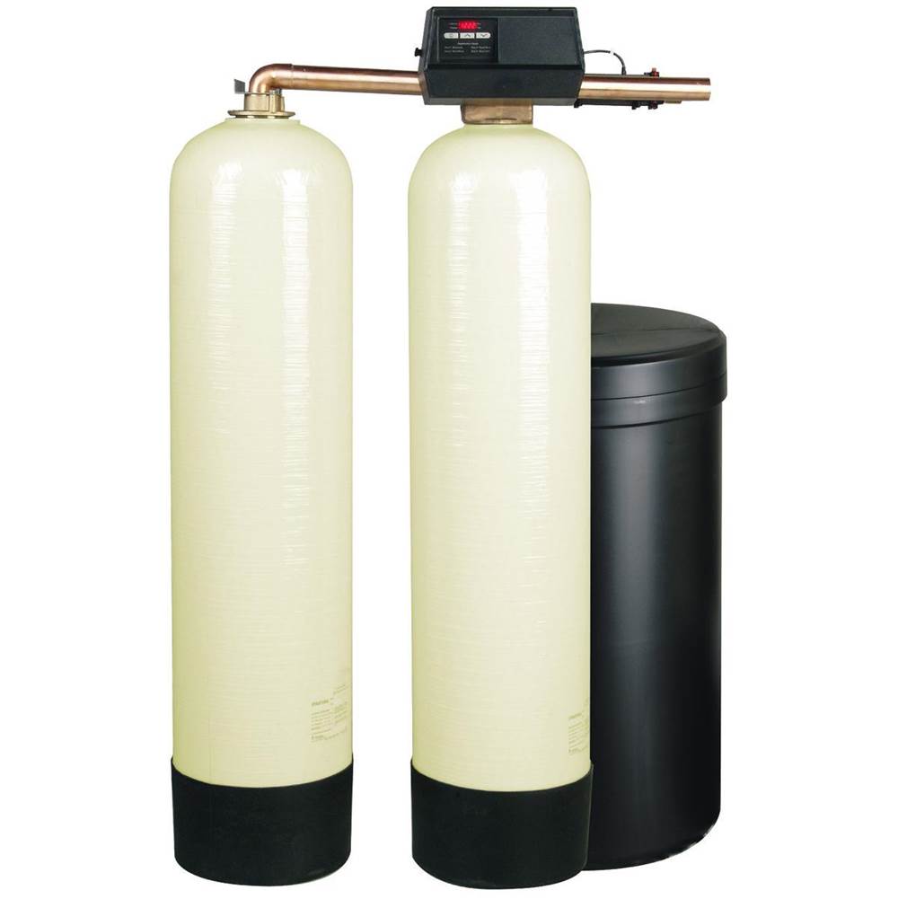 Watts 1 1/2 In Almond Mineral Hardness Removal Twin Alternating Water Softening System 18 In
