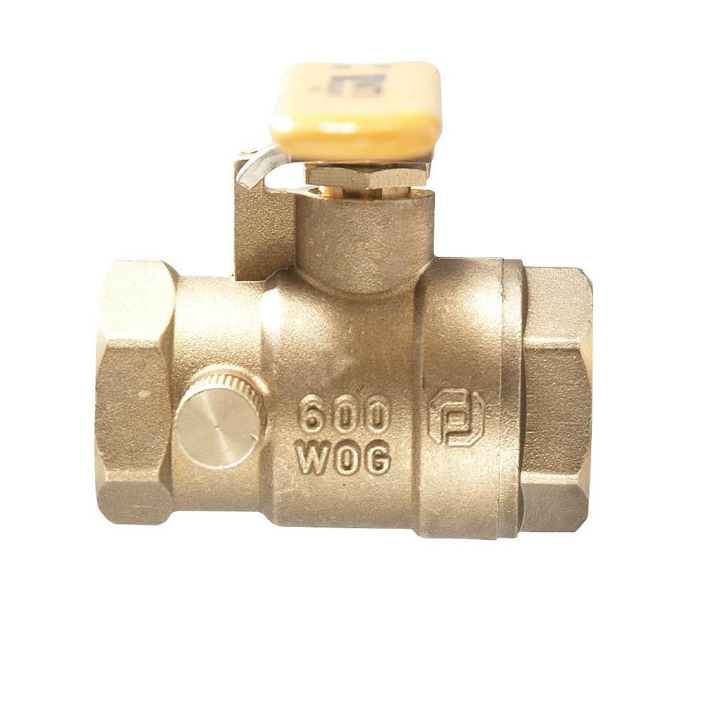 Watts 3/4 In Lead Free Ball and Waste Ball Valve, NPT Threaded End Connections