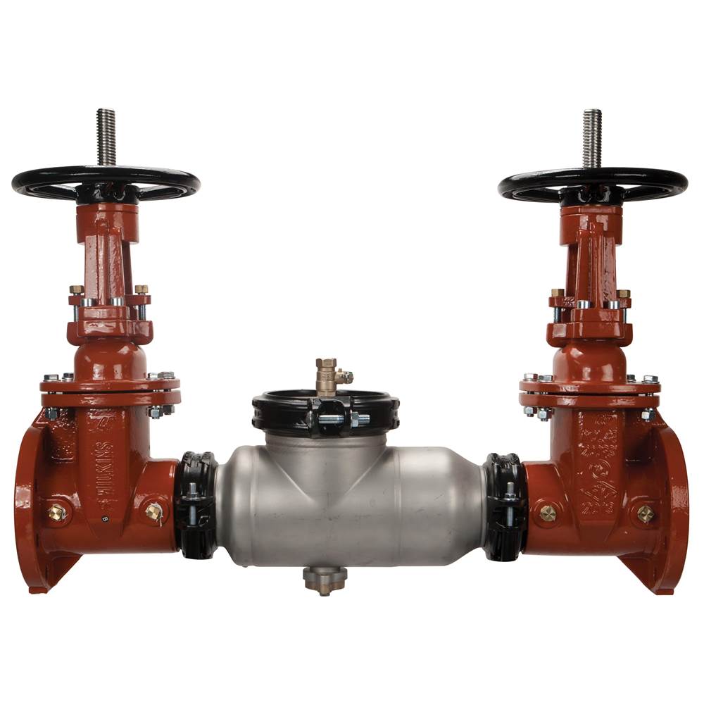 Zurn Industries 4'' 350Ast Double Check Backflow Preventer With Grooved End Butterfly Gate Valves